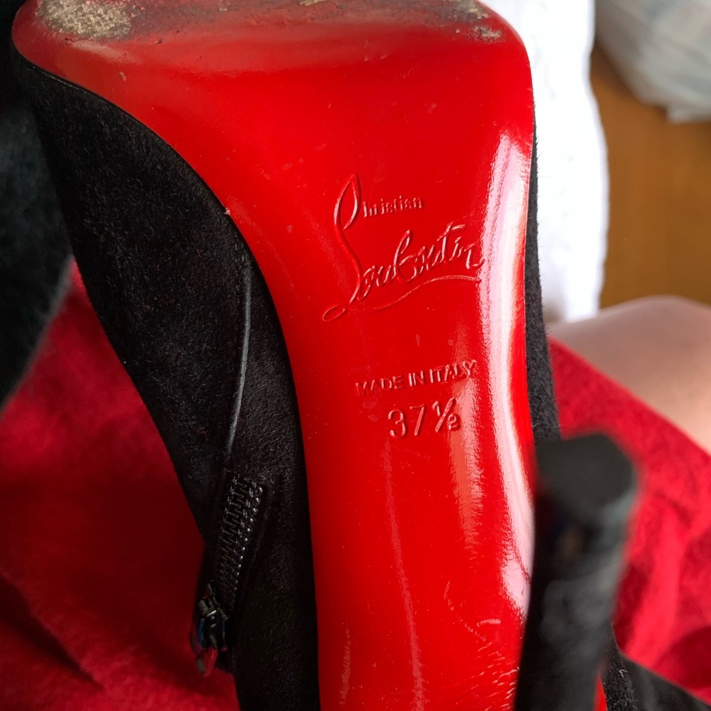 Christian louboutin knee high boots